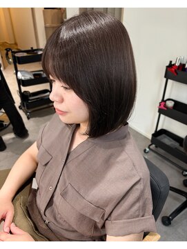 ゼン(ZEEN) 【髪質改善カラー×前下がりボブ】札幌美容室ZEEN