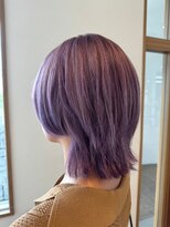 グランデュール 東静岡池田店(GRANDEUR)&nbsp;東静岡ダブルカラーくびれボブイルミナカラー顔周りレイヤーボブ