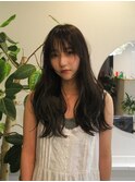レイヤーカット/コテ巻き/パーマ風