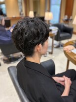 ユウヘアー 本山店(U Hair)&nbsp;メンズカット×パーマ風×まとまる