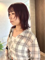 クプラ(Qpula)&nbsp;【qpula 城慎太郎】チェリーレッド＋ウルフカット/大濠/唐人町