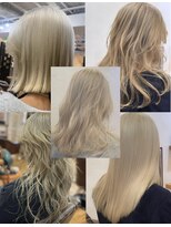 ワンエイティーディグリース 中目黒(180°One Eighty Degrees.) ブリーチカラー/ホワイティベージュ/ミルクティーベージュ