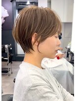 ブレス ヘアデザイン(BLESS hair design) 東静岡ショートボブくびれショートイルミナカラー顔周りレイヤー