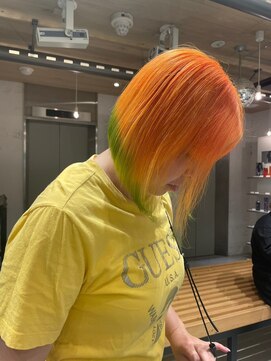 end color/ダブルカラー/ブリーチ/エンドカラー/ハイトーン