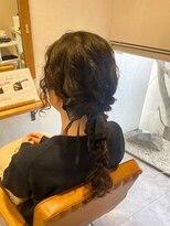 パプス ド コアフュール 宝塚中山寺店(Pap's de coiffeur) パーマヘアの編み下ろしアレンジ♪