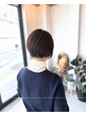 スッキリ丸みショート/ショートボブ/生えぐせ