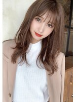 アリスバイアフロート 自由が丘(ALICe by AFLOAT)&nbsp;小顔シースルーヘア（毛先パーマことりベージュ黒髪）