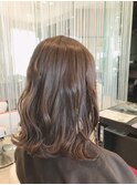 ブリーチなしでオリーブベージュ
