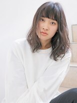 エムスラッシュ みなとみらい馬車道店(M SLASH)&nbsp;M.SLASH馬車道/くせ毛風/黒髪/ダークグレージュ/ふわミディz2