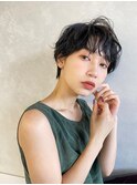 マッシュショート×ブルーグレージュ【大人かわいい】04