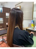 髪質改善カラー　ロング