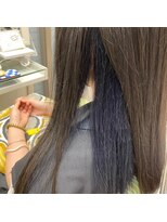 ビス ヘア アンド ビューティー 西新井店(Vis Hair＆Beauty)&nbsp;20代30代大人かわいい透明感★ネイビーインナーカラー