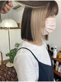 20代30代40代レイヤー シースルーバング 無造作ミディアム