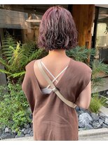 オムズ(OM's)&nbsp;ピンクボブパーマ（お客様スタイル）