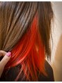 アグ ヘアー マーレ 天正寺店(Agu hair mare)&nbsp;インナーカラーにオレンジで明るいイメージに♪