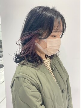 ギグスダブル 栄店(gigs double) インナーカラー ☆ペールピンク