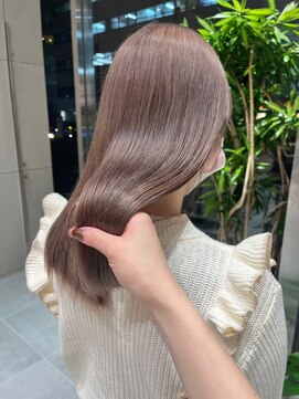 ガリカ 横浜(Gallica) 【minami】大人かわいい透け感艶髪ミルクティーベージュ<横浜>