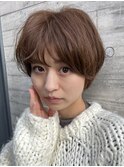 【tricca代官山】ショートパーマ/ショコラブラウン