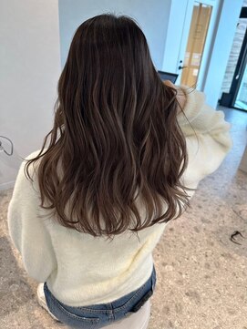 モアナ バイ ラナ 甚目寺店(MoanA BY LANA) デザインカラー/レイヤーカット/ウェットヘア/オリーブベージュ