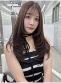 憧れ韓国くびれヘア/顔まわりカットレイヤーカット艶髪黒髪