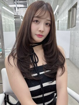 エヌアイ オモテサンドウ(ni omotesando) 憧れ韓国くびれヘア/顔まわりカットレイヤーカット艶髪黒髪