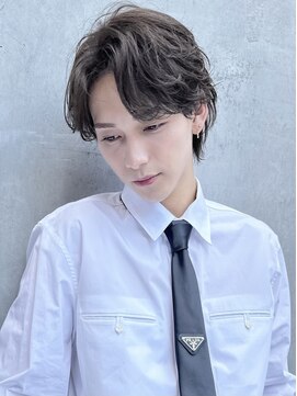 オグジュアリー 表参道(aux.) ツイストスパイラルパーマツーブロックマッシュメンズマッシュ