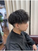 爽やかツイスパマッシュへアメンズパーマダウンパーマ
