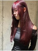 南堀江 ロング ディープレッド