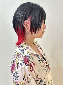 ユーフォリア 銀座(Euphoria) ウルフ/ウルフカット/ ミニウルフ/インナーカラー担当岩崎