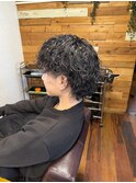 波巻きパーマ