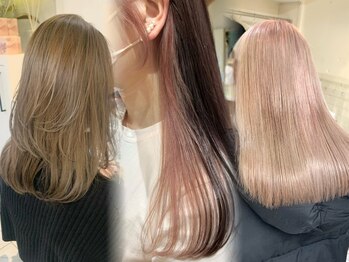 ネオリーブカフ 鶴ヶ峰店(Neolive caff)の写真/デザインカラー・インナーカラー・イヤリングカラーでトレンド髪に☆お洒落さでアクセントを【鶴ヶ峰】