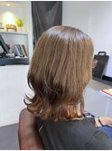 インナーカラー×くびれヘア