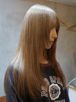 テクネ 天神大名(techne)&nbsp;天神大名顔周りレイヤーカットミディアムボブタッセルボブパーマ