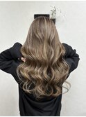 大人気ミルクティーハイライト　ブリーチ2回
