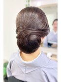 下張り和装シニヨン【品川/ヘアセット/着付け】