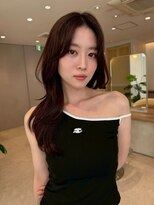 ジーナ 豊洲ベイフロント(Zina) 髪質改善*顔周りレイヤーダークブラウン*美髪【Zina豊洲ベイ】