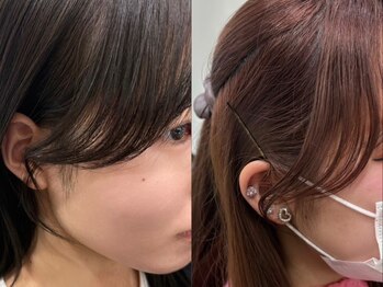 ドゥブラン(de blanc)の写真/【安佐北区・口田】「結ぶと顔が大きく見える…」を卒業。計算されたおくれ毛で作る、360度小顔カット♪