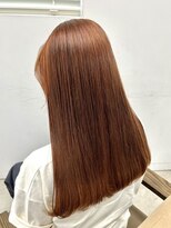 ヘアー アイス 御器所本店(HAIR ICI)&nbsp;オレンジ春カラー♪♪暖色♪髪質改善トリートメント ストレート