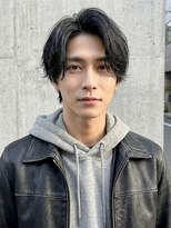 カバーヘア ブリス 川口(COVER HAIR bliss)&nbsp;ナチュラルアップバングビジカジ軽めマッシュA12川口30代40代