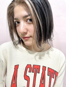 アミ カシワ(ami kashiwa) 黒髪×フェイスフレーミングハイライト