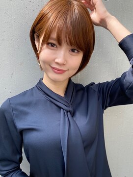 トゥーナ 表参道(tona) 外ハネくびれイヤリングカラーイメチェンラベンダーカラー前髪、