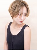 大人かわいいショートボブ#テラコッタ1101