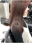 髪質改善_ピンクブラウン_暖色カラー_ツヤ髪_縮毛矯正_34