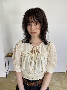 ガタカ(GATTACA) 顔まわりレイヤーとカーキブラウン。