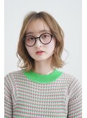 《３０・４０代にオススメ》明るめマロンブラウン×外ハネボブ