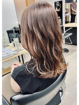 ヘアーラボ ノッシュ 六本松店(Hair Labo Nosh) オレンジブラウン
