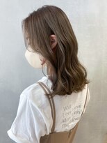 アイティーバイアルバム 下北沢店(IT by ALBUM)&nbsp;オリーブベージュ_チェリーブラウンフェミニンロング_ba400661