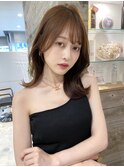 小顔に見えるくびれヘア　レイヤーカット　透明感カラー　KAKO