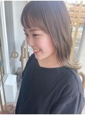 【ルチュラ折戸】カーキベージュ×オン眉