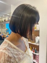 ロンド パルティール 大宮(Lond partir)&nbsp;グレージュカラーに切りっぱなしボブ